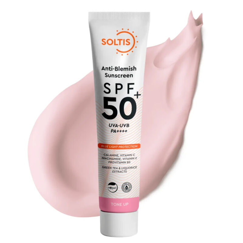 Soltis Pink Sonnencreme 50ml - Ton ausgleichend &amp; Anti-Flecken
