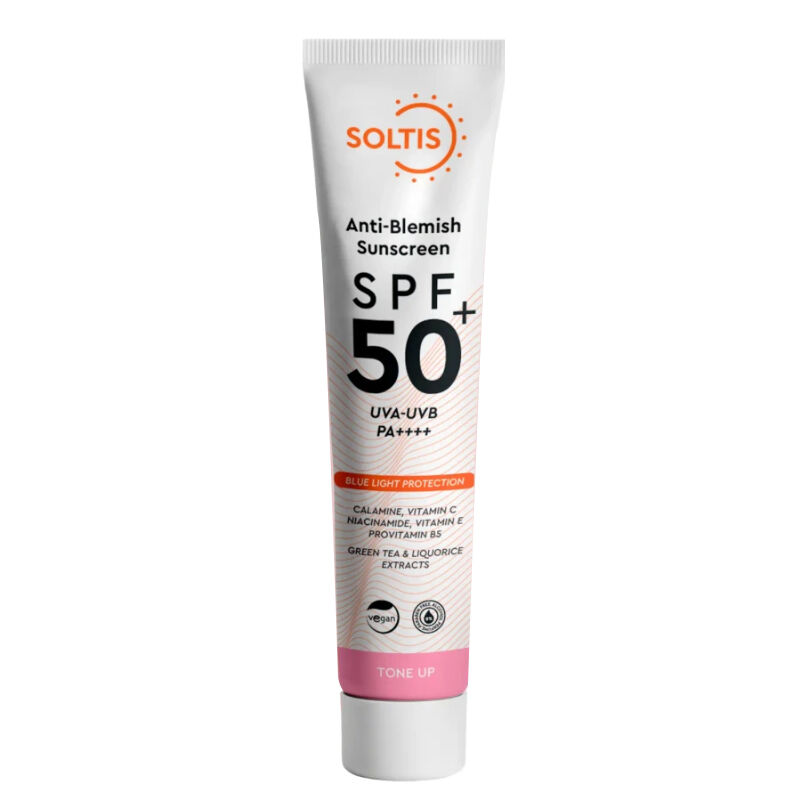 Soltis Anti-blemish Tone Equalizing Pink Sunscreen Cream 50 ml