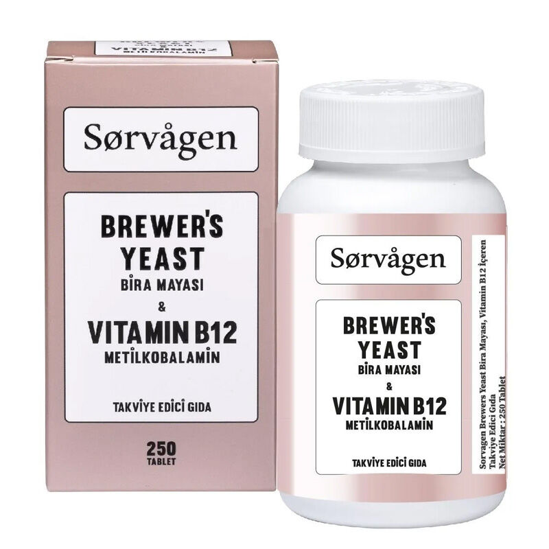 Sorvagen Brewers Yeast Vitamin B12 250 tablets