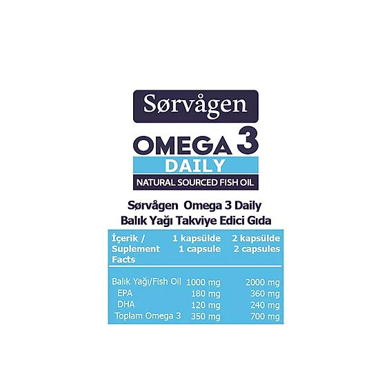 Sorvagen Omega 3 Fischöl 50 Kapseln