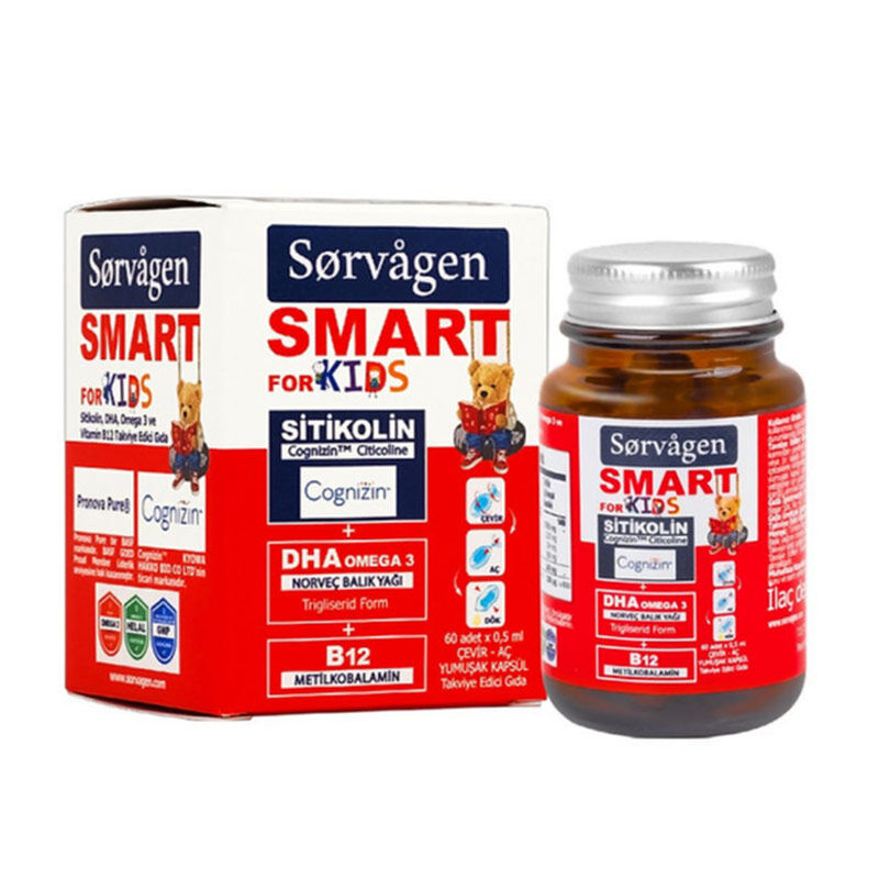 Sorvagen Smart Kids Citicoline Dha Supplementary Food 0.5 ml X 60 pcs
