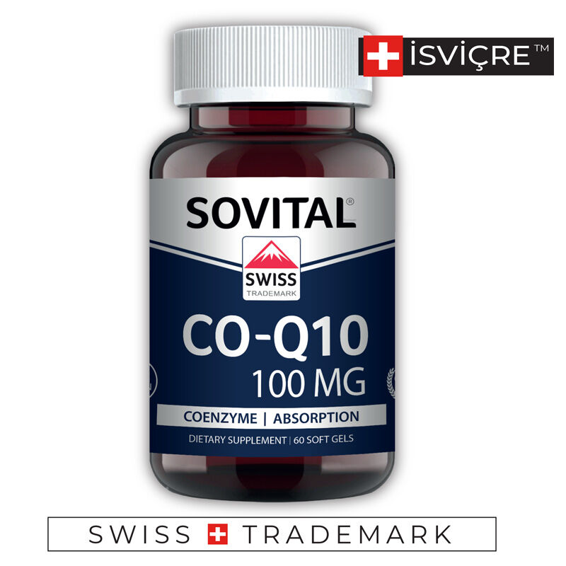 Sovital Co - Q10 100 mg Food Supplement 60 soft Capsules