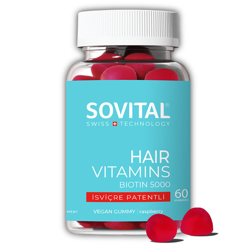 Sovital Hair Vegan Gummy Hair Vitamin 60 pcs