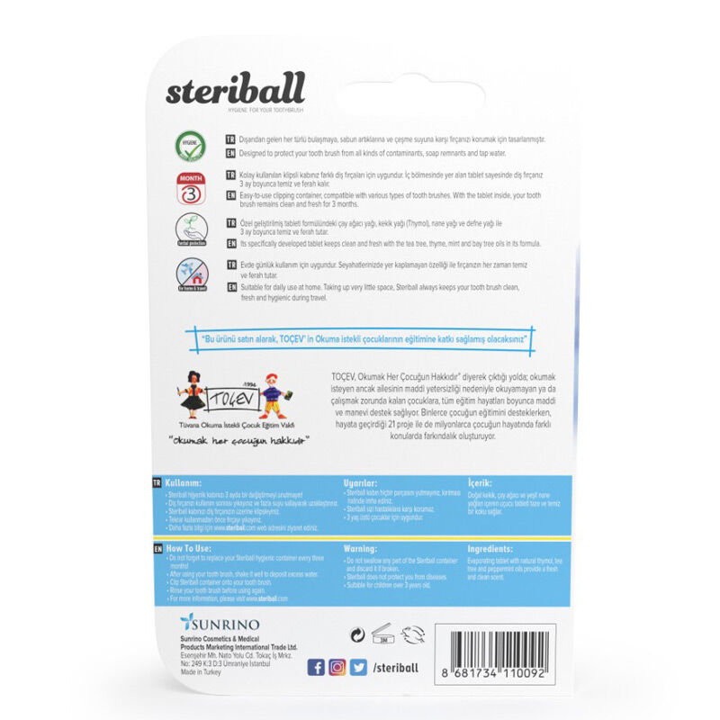 Steriball Zahnbürstenschutzetui