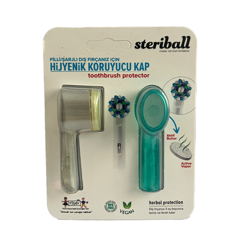 Steriball Toothbrush Holder - Transparent And Blue