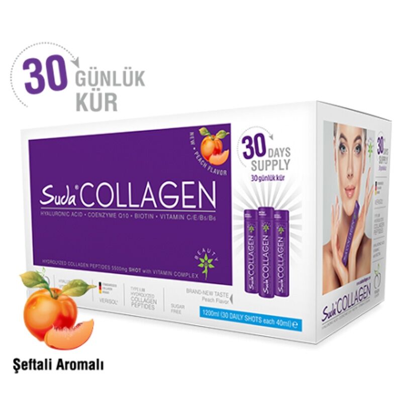Suda Collagen Supplementary Peach Flavored 30 x40 ml