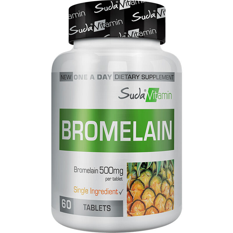 Suda Vitamin Bromelain 500mg - Verdauungs- und Gelenkunterstützung 60 Tabletten