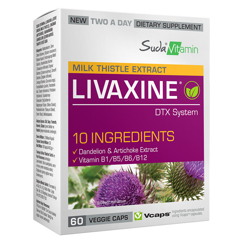 Suda Vitamin Milk Thistle Extract Livaxine 60 capsules