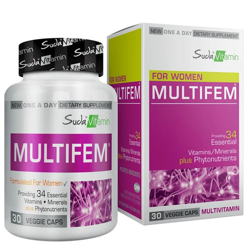 Suda Vitamin Multifem Womens Multivitamin 30 herbal Capsules