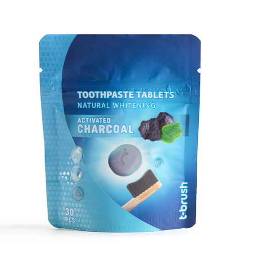 T-brush Active Charcoal Whitening Toothpaste Tablet 30 tablets