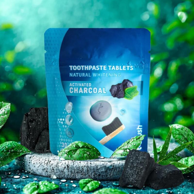 T-Brush Aktivkohle Zahnaufhellung Tabletten - 60 Stück