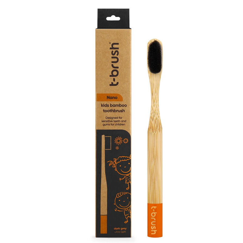 T-brush Nano Kids Black Toothbrush Ultra Soft 1 pcs