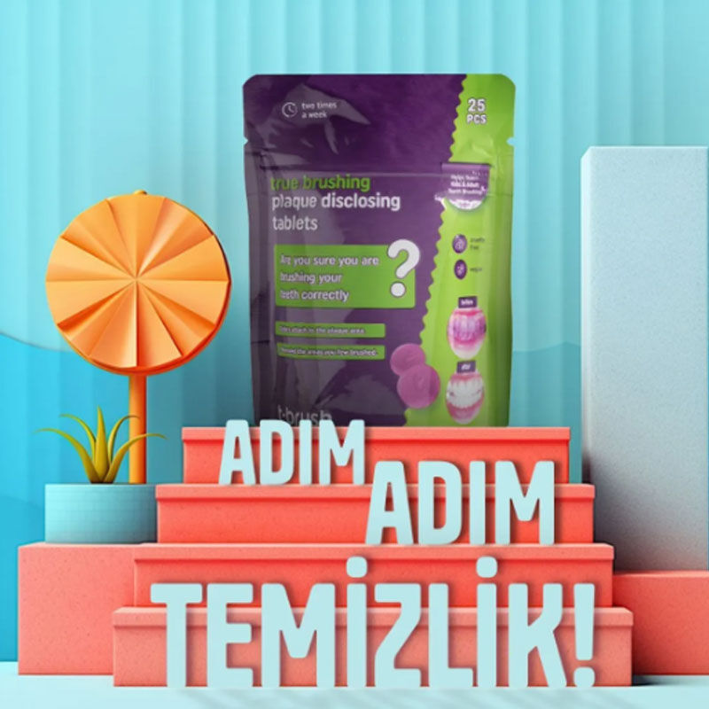 Таблетки для обнаружения налета T-brush 25 таблеток