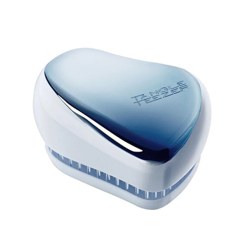 Tangle Teezer Compact Styler Baby Blue Chrome Hairbrush