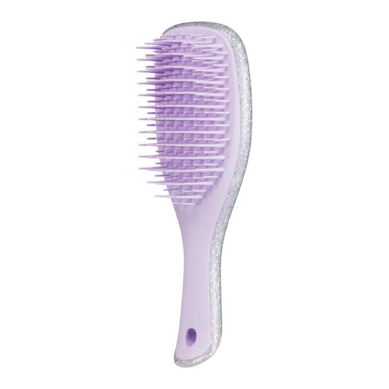 Tangle Teezer Mini Wet Detangler Silver Glitter Lilac Hair Brush