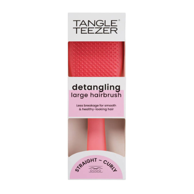 Tangle Teezer فرشاة فك تشابك الشعر الرطبة الكبيرة من تانجل تيزر لون وردي سلمون