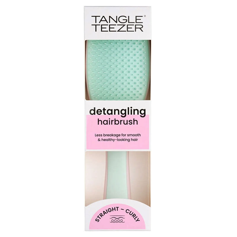 Tangle Teezer فرشاة الشعر تانجل تيزر لفك تشابك الشعر الرطب العادي باللون الوردي الفاتح والنعناع