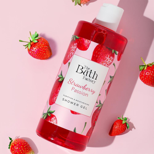 The Bath Factory جل الاستحمام بالفراولة من ذا باث فاكتوري 400 مل