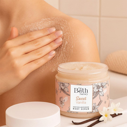 The Bath Factory Body Scrub - Vanilla Flavored 300 gr