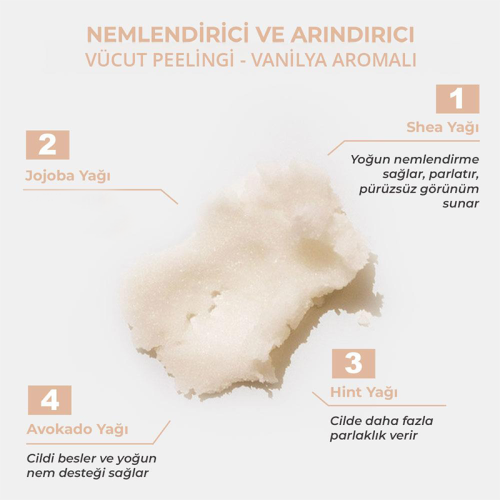 The Bath Factory Body Scrub - Vanilla Flavored 300 gr
