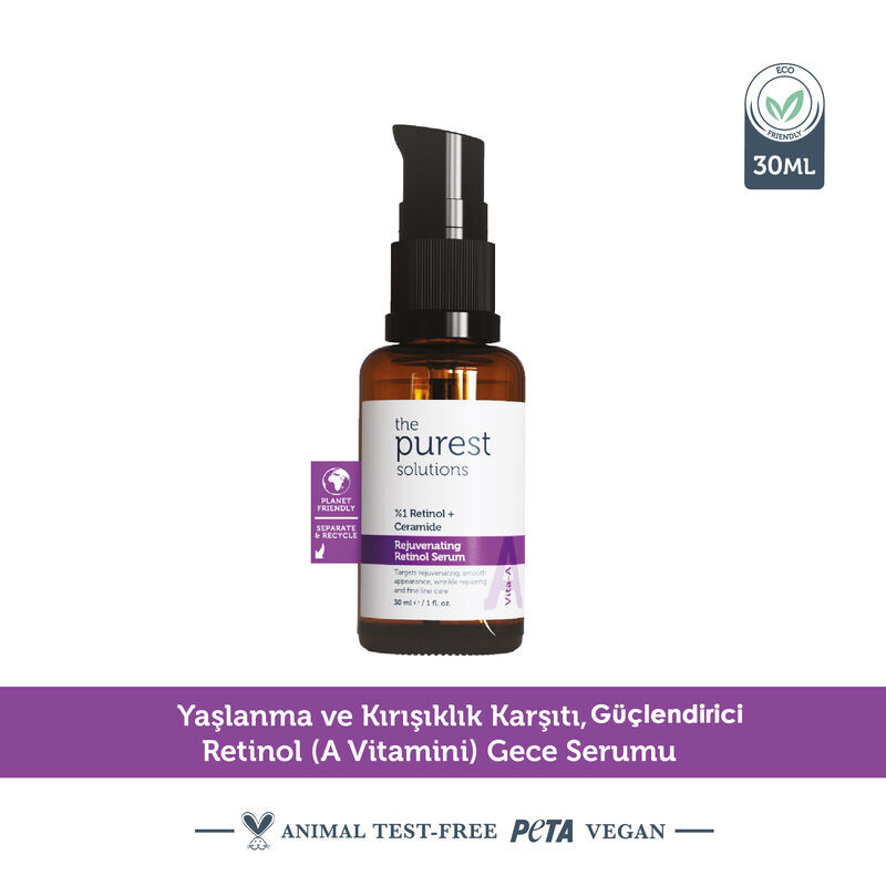 The Purest Solutions 1% Retinol + Ceramide Rejuvenating Retinol Serum 30 ml