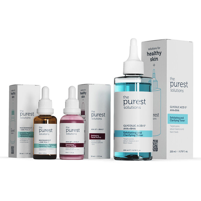 Набор для ухода за кожей с осветляющим эффектом для неровной кожи от The Purest Solutions
