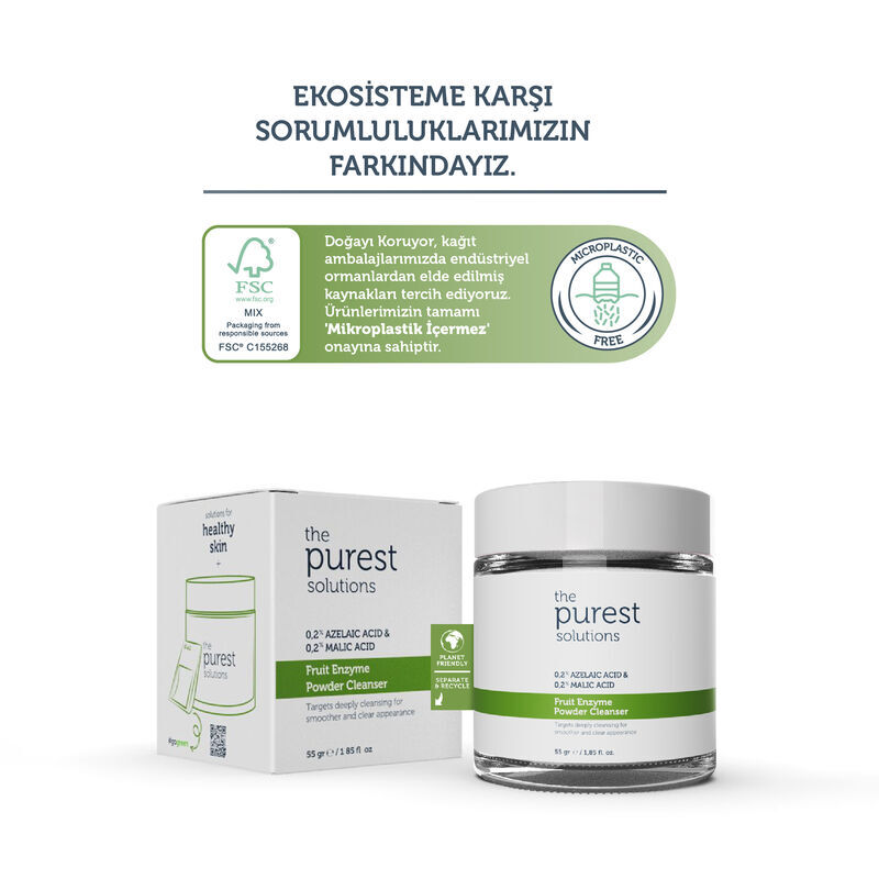 Fruchtenzymreiniger 55g von The Purest Solutions - Sanfte Exfoliation