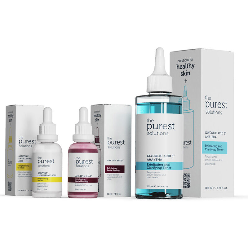 The Purest Solutions مجموعة العناية بالبشرة من أنقى الحلول لمكافحة العيوب وشد المسام