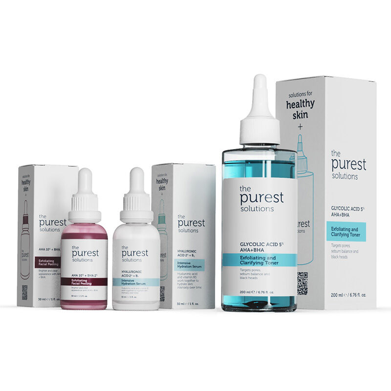 The Purest Solutions مجموعة العناية المرطبة لمكافحة الرؤوس السوداء وشد المسام من ذا بيورست سوليوشنز