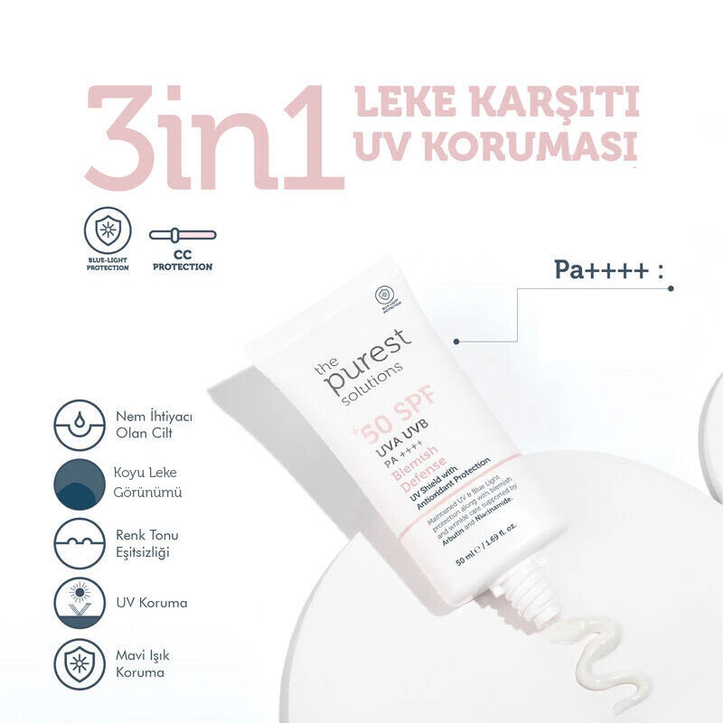 Крем для защиты от blemish SPF50+ 50 мл от The Purest Solutions
