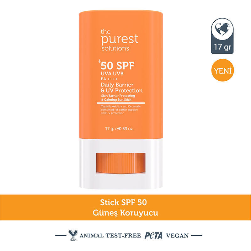 The Purest Solutions High Sun Protection Spf50+ Stick 17 gr