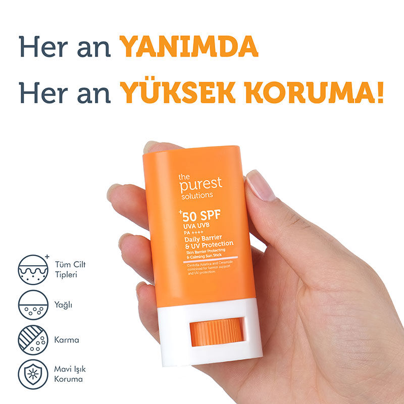 The Purest Solutions High Sun Protection Spf50+ Stick 17 gr
