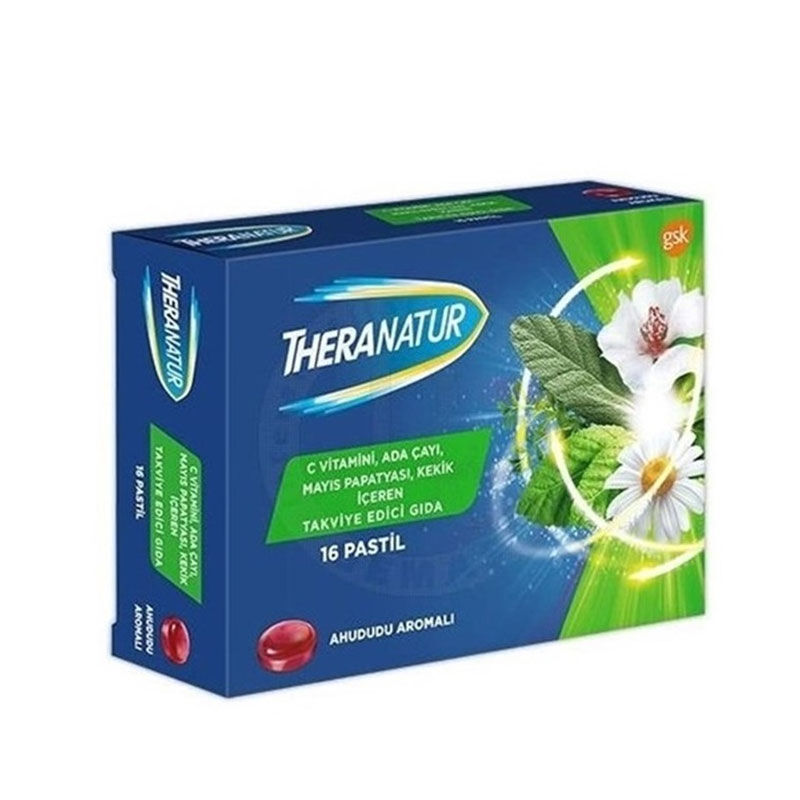 Theranatur Raspberry Flavored Pastilles 16 pcs