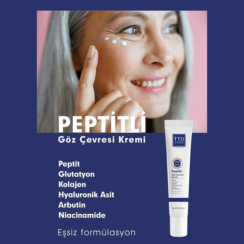 TTO CLINIC Peptid Augencreme gegen dunkle Ringe und Schwellungen 20ml