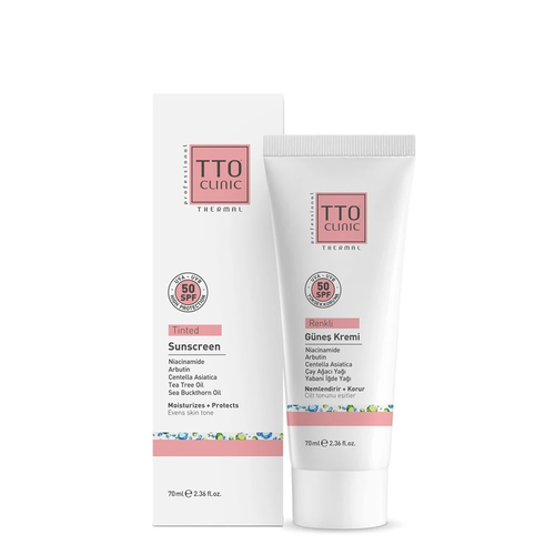 Tto Clinic Tinted Sunscreen Cream 50 spf 70 ml
