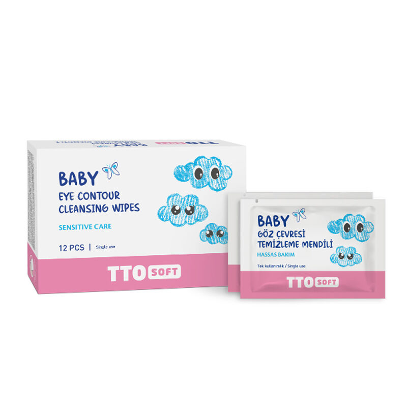 Tto Soft Baby Eye Contour Cleaning Wipes 12 pcs