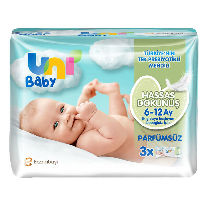Uni Baby Sensitive Touch Wet Wipes 3 x52 pcs