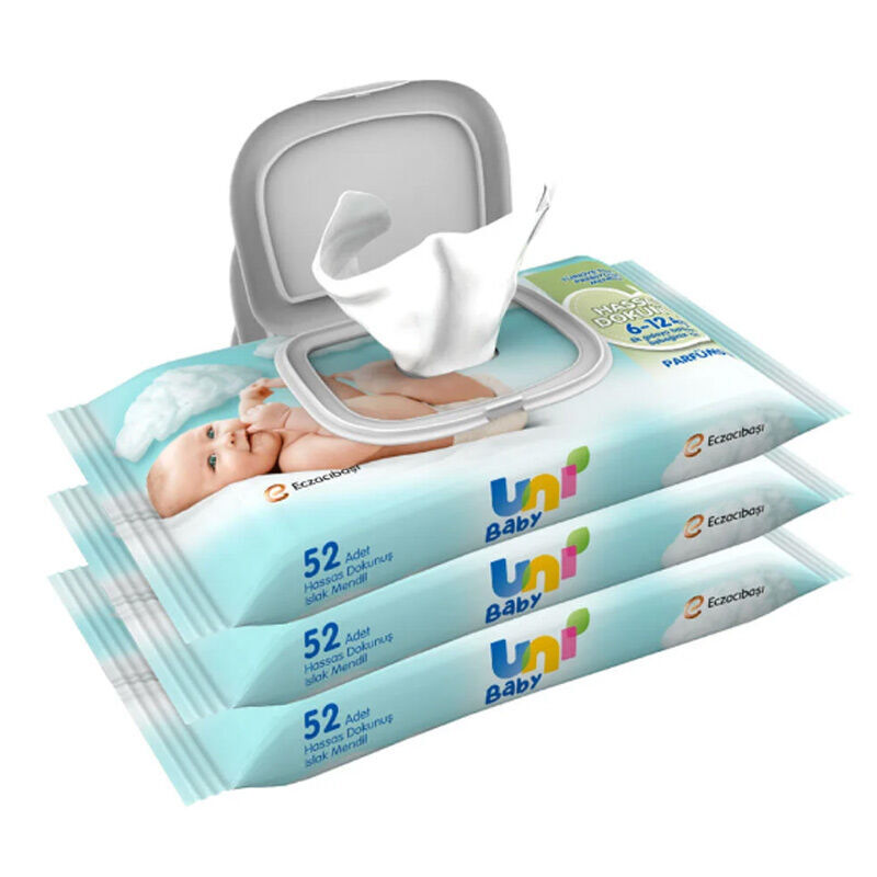 Uni Baby Sensitive Touch Wet Wipes 3 x52 pcs