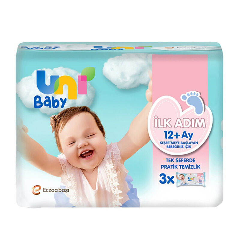 Uni Baby First Step Wet Wipes 3 x52 pcs