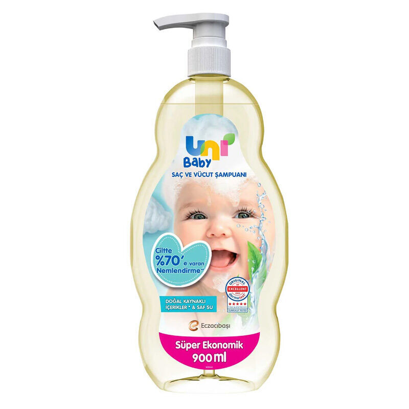 Uni Baby Hair And Body Shampoo 900 ml