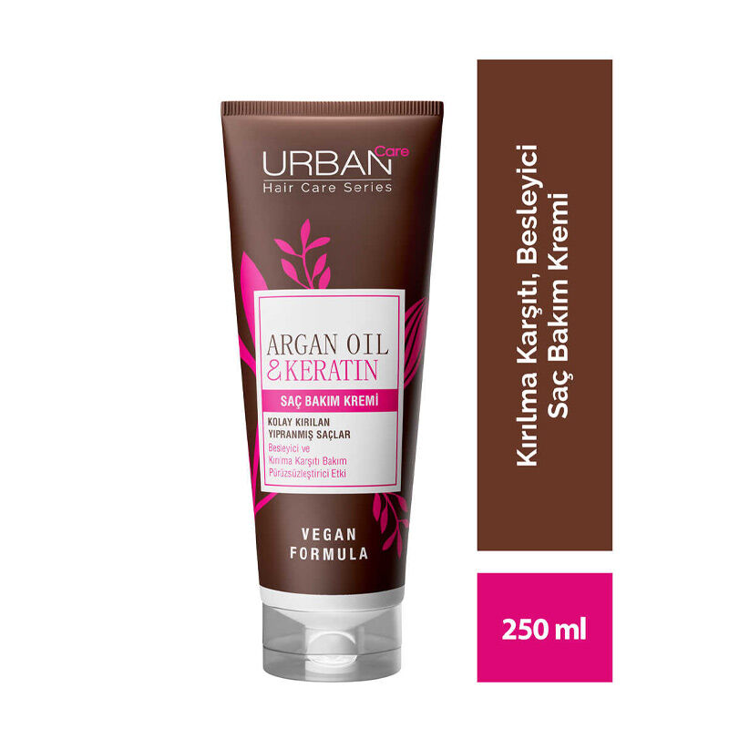 Urban Care Argan Oil And Keratin Hair Care Cream 250 ml