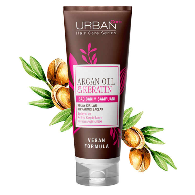 Urban Care Argan Oil And Keratin Hair Care Shampoo 250 ml