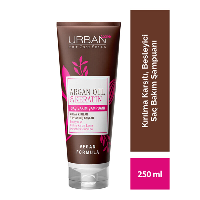 Urban Care Argan Oil And Keratin Hair Care Shampoo 250 ml