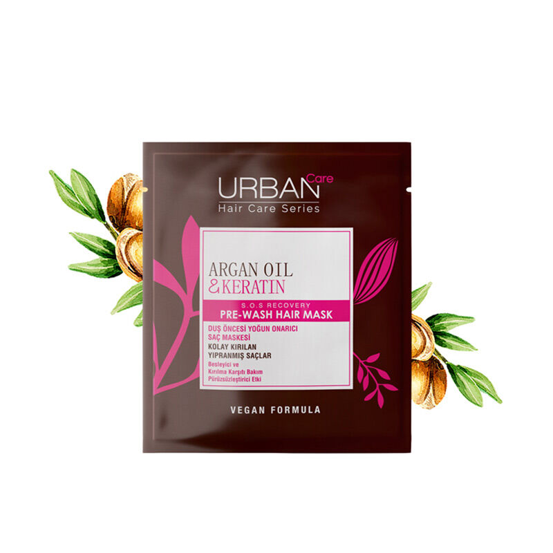 Urban Care Argan Oil And Keratin Pre-shower Hair Care Mask 50 ml