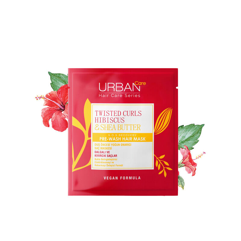 Urban Care Twisted Curls Hibiscus And Shea Butter Pre-shower Hair Care Mask 50 ml