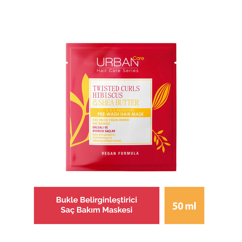 Urban Care Twisted Curls Hibiscus And Shea Butter Pre-shower Hair Care Mask 50 ml