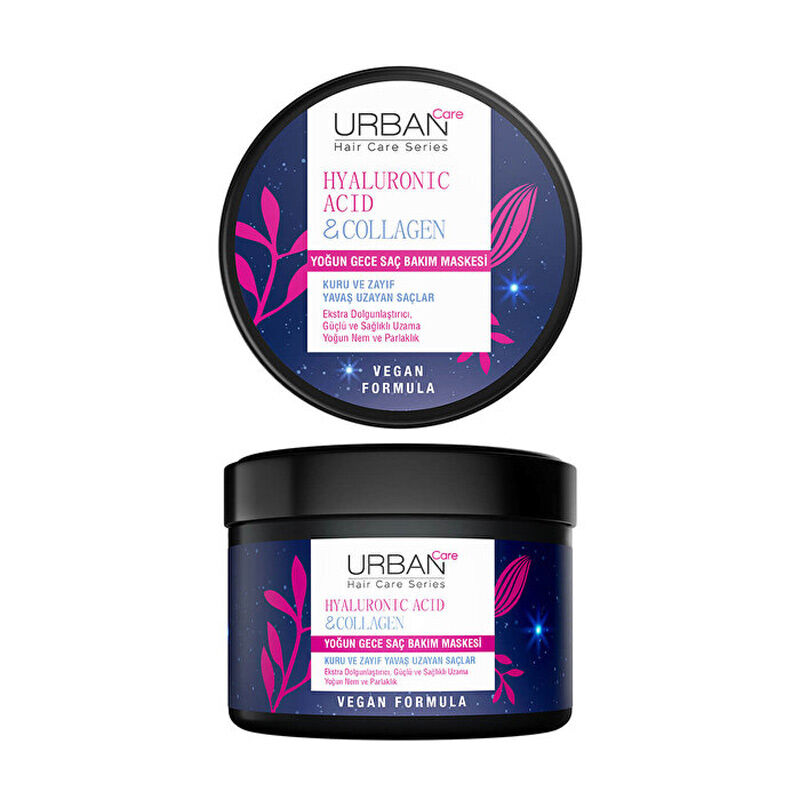 Urban Care Hyaluronic Acid - Collagen Intensive Night Hair Care Mask 230 ml