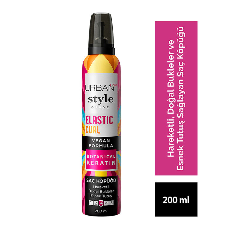 Urban Care Style Guide Elastic Curl Hair Mousse 200 ml
