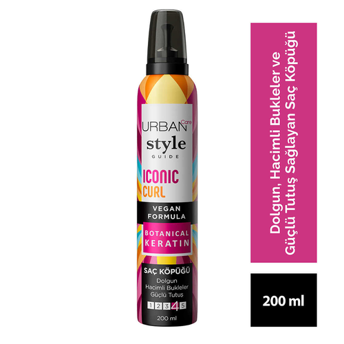 Urban Care Style Guide Iconic Curl Strong Hold 4 hair Mousse 200 ml