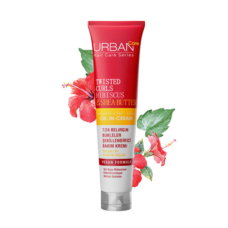 Urban Care Twisted Curls Hibiscus &amp; Shea Butter Leave-in Hair Care Cream 24/7 175 ml